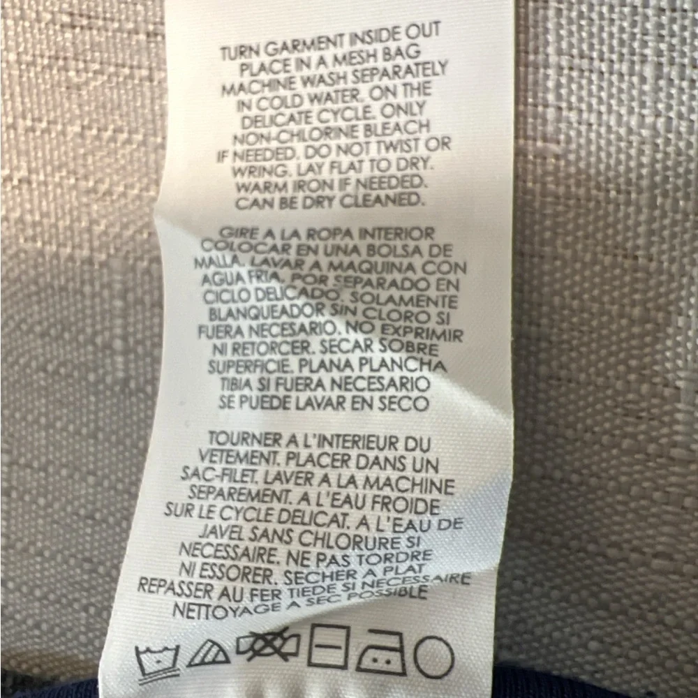 CAbi Blue and Gray Checkered Pea Coat - Picture 8 of 9